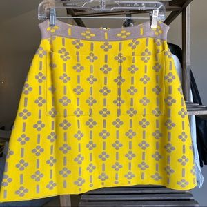 Maeve Anthro flower pattern sweater miniskirt